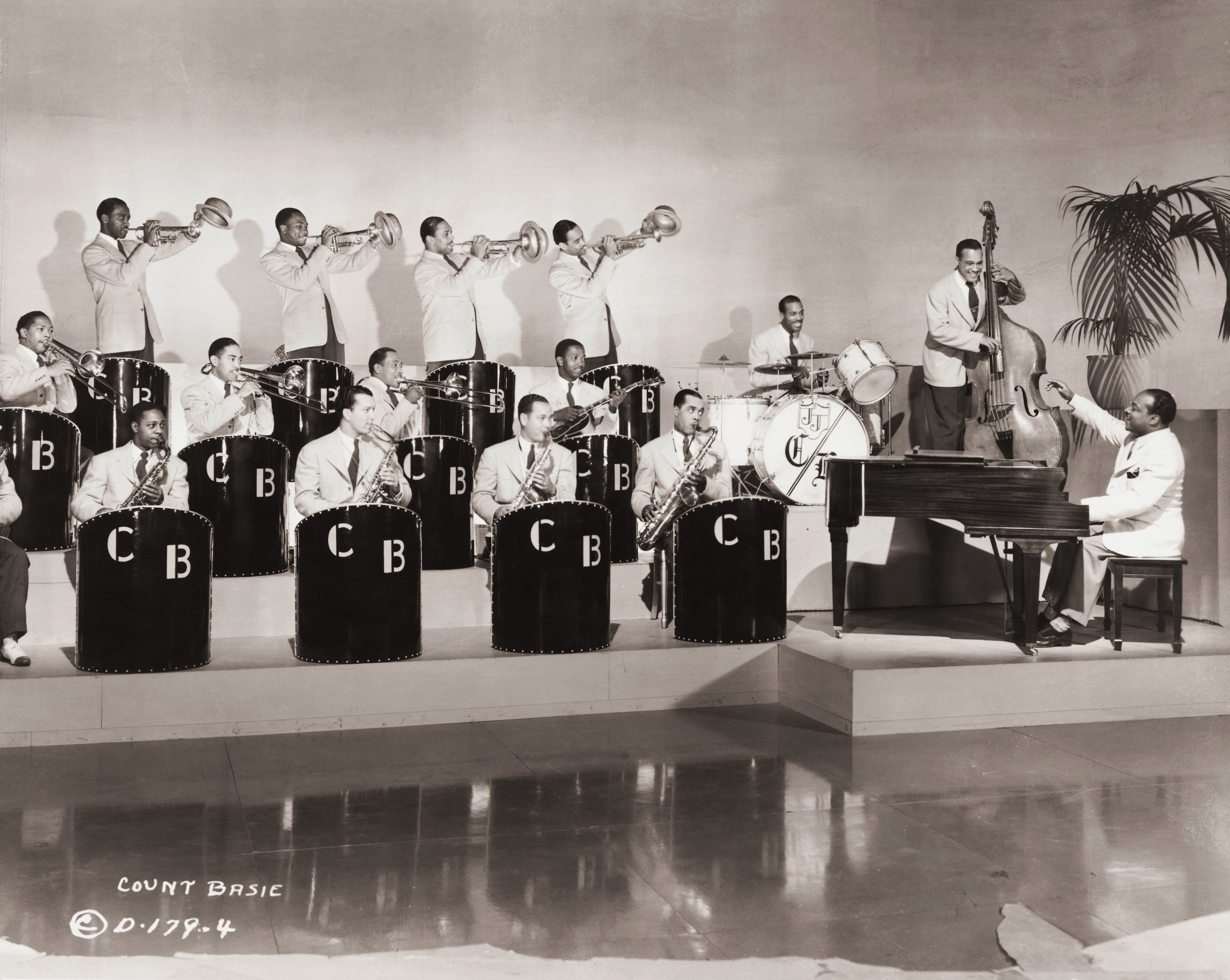 Duke Ellington's rhythm section at the Hurricane Ballroom, 1943